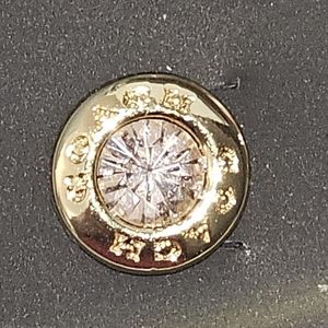 Coach round earrings